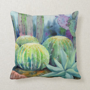 Waterverf Cactus Pillow Kussen