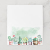 Waterverf Cactus Plaatskaarten (Buitenkant ongevouwen)