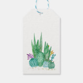 Waterverf , cactus , sacharose cadeaulabel (Achterkant)