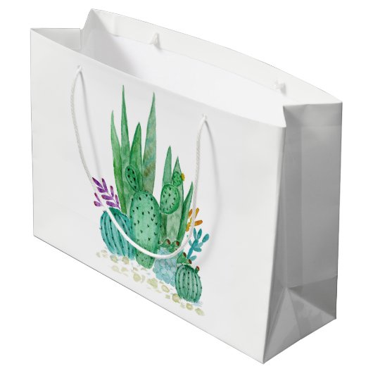 Waterverf , cactus , sacharose groot cadeauzakje (Achterkant Gekanteld)
