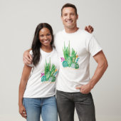 Waterverf , cactus , sacharose , groot t-shirt (Unisex)