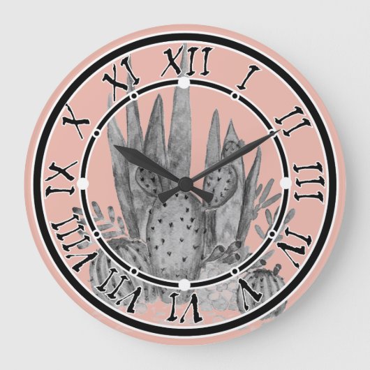 Waterverf , cactus , sacharose grote klok (Voorkant)