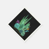 Waterverf, cactus servetten (Hoek)