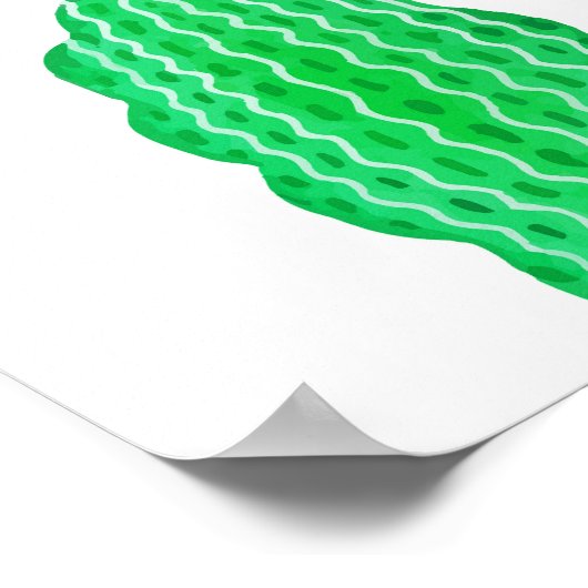 Waterverf Cactus Set: Artistiek Collectie Poster (Hoek)