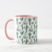 Waterverf Cactus & Succulents Desert Pattern Pink Mok (Links)