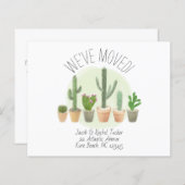 Waterverf Cactus We hebben de aankondiging verplaa (Voorkant / Achterkant)