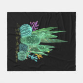 Waterverf, cactus werpen kussen fleece deken (Voorkant (Horizontaal))