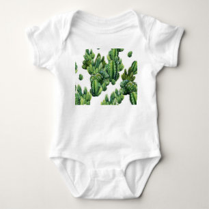 Waterverf Cactussen Naadloze Illustratiepatroon Romper
