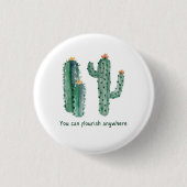 Waterverf Cactussen vormen Ronde Button 3,2 Cm (Voorkant)