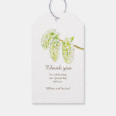Waterverf cadeautje label groene wilgen cadeaulabel (Achterkant)
