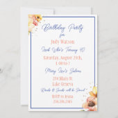  Waterverf Cake en Flowers Verjaardag Kaart (Achterkant)