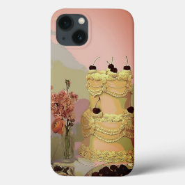 Waterverf  Cake iPhone 13 Hoesje