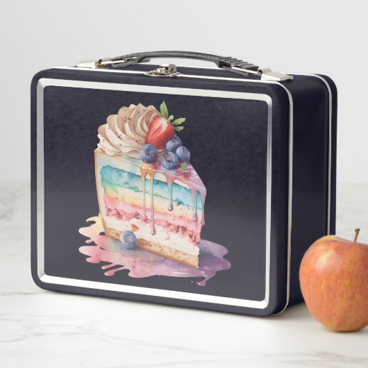 Waterverf Cake Slice Delight: (In situ)