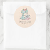 Waterverf Cakemixer Bakery Classic Round Sticker (Tas)