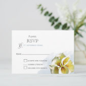waterverf calla lilies Floral bruiloft RSVP Kaartje (Staand voorkant)