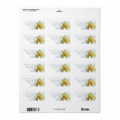 waterverf calla lily retouradres label (Full Sheet)