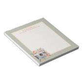 Waterverf camera en bloemen notitieblok (Schuin)