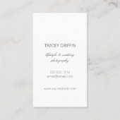  Waterverf camera en bloemen Visitekaartje (Achterkant)