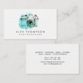 Waterverf camera fotograaf Visitekaartjes (Voorkant / Achterkant)