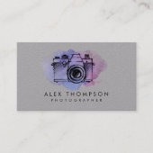 Waterverf camera fotograaf Visitekaartjes (Voorkant)