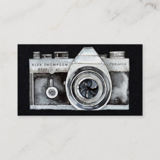 Waterverf camera professionele fotograaf Busine Visitekaartje