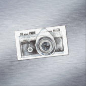 Waterverf camera professionele fotograaf magnetisch visitekaartje (Voorbeeld)