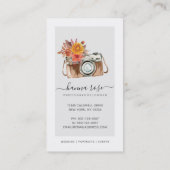 Waterverf camera-Visitekaartjes Visitekaartje (Achterkant)