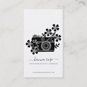  Waterverf camera-Visitekaartjes Visitekaartje