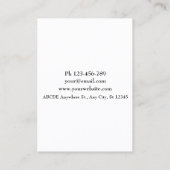 waterverf camerafotograaf visitekaartje (Achterkant)