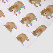 Waterverf Camping Beer Birthday Party Tissuepapier (Detail)