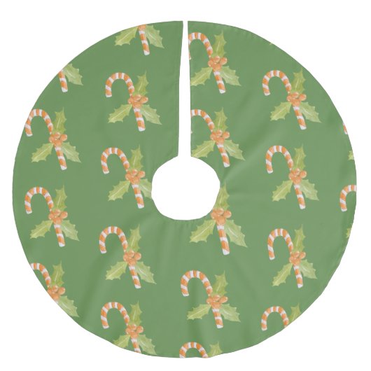 Waterverf Candy Cane & Holiday Kerstboom Rok (Voorkant)