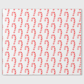 Waterverf Candy Cane Pattern 2 Cadeaupapier (Vlak)