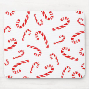 Waterverf Candy Cane Pattern Muismat