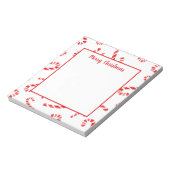 Waterverf Candy Cane Pattern Notitieblok (Gedraaid)