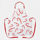 Waterverf Candy Cane Pattern Schort (Voorkant)