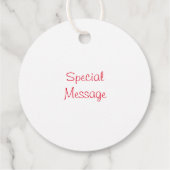 Waterverf Candy Canes Gift Labels (Achterkant)