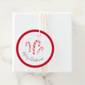 Waterverf Candy Canes Gift Labels (In situ)