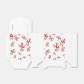 Waterverf Candy Canes kerst Bedankdoosjes (Uitgevouwen)