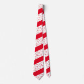 Waterverf Candy Canes Stropdas (Voorkant)