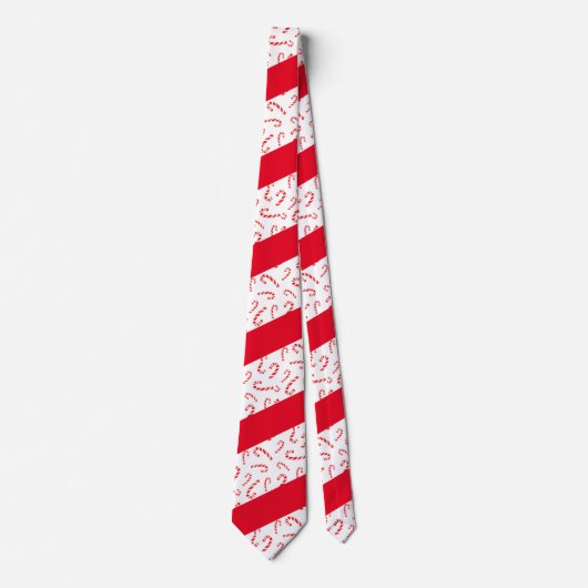 Waterverf Candy Canes Stropdas (Voorkant)