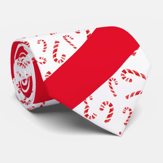 Waterverf Candy Canes Stropdas (Opgerold)