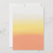 Waterverf Candy Corn Halloween OMBRÈ Wedding Kaart (Achterkant)