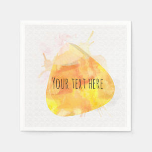 Waterverf Candy Corn Halloween Party Servetten