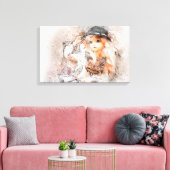 Waterverf Canvas Afdruk (Insitu (Woonkamer))