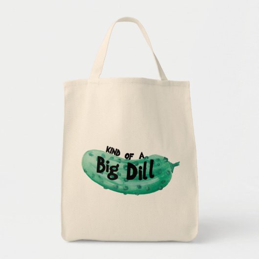 Waterverf Canvas tas, Big Dill Tote Bag (Voorkant)
