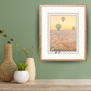 Waterverf Cappadocië Post Stamp Poster