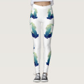 Waterverf Capricorn Sign Leggings (Voorkant)