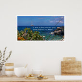 Waterverf Caraïbisch Zee — Poster afdrukken (Keuken)