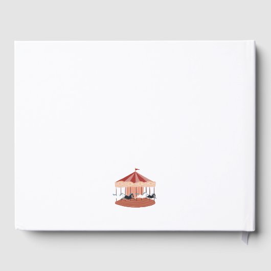 Waterverf Carousel Guest Book Gastenboek (Achterkant)