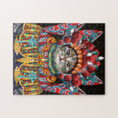 Waterverf Cat Jigzaag Puzzle Legpuzzel (Horizontaal)